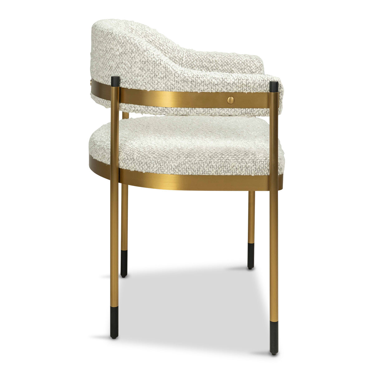 Maldives Dining Chair in Brushed Brass Frame