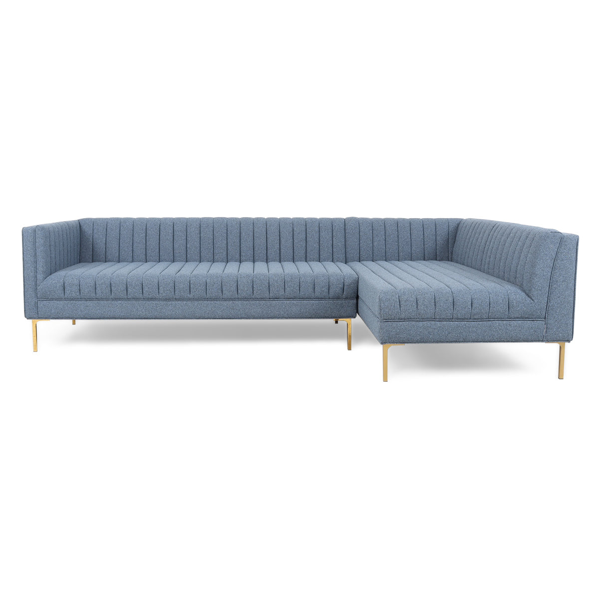 Manhattan Sectional with Channel Tufted Seats