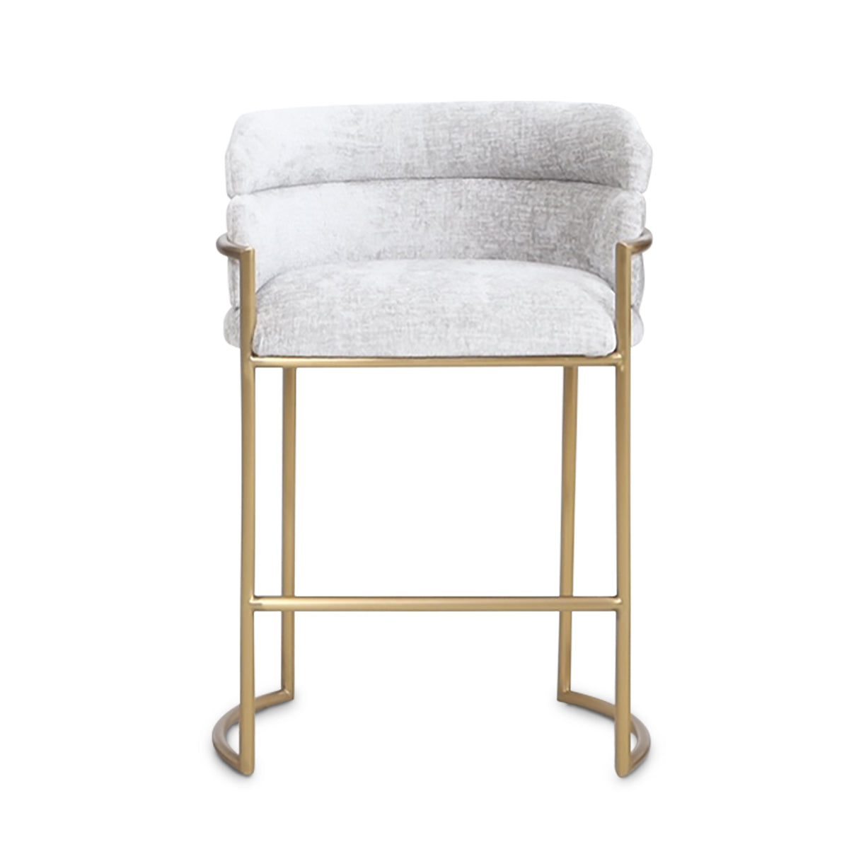 Buenos Aires Bar Stool in Hammered Velour