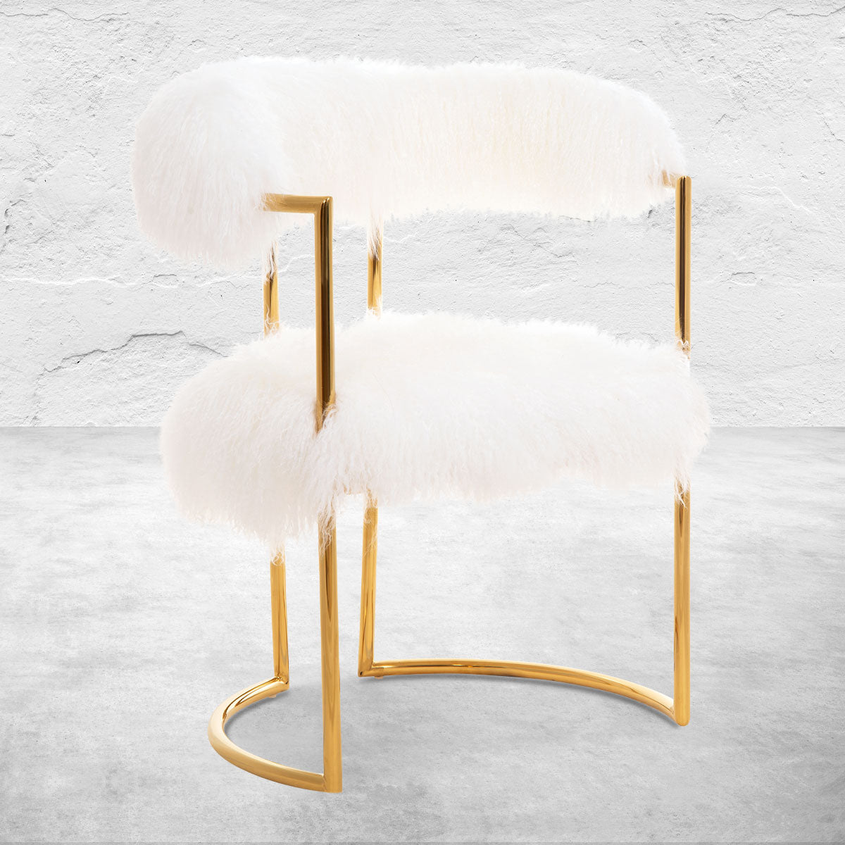 Acapulco 2 Dining Chair in Mongolian Fur