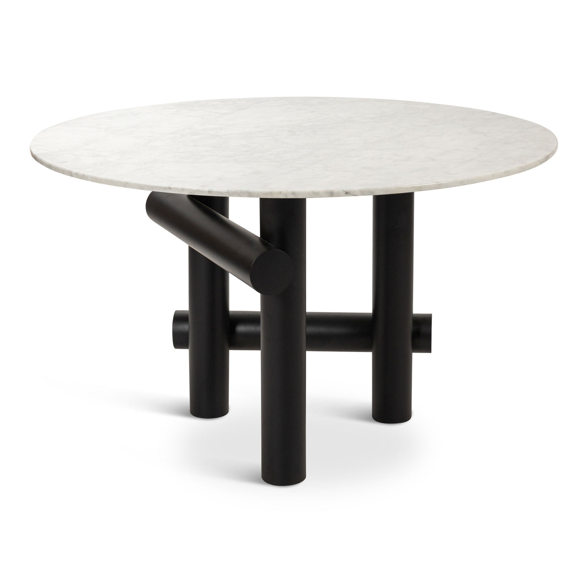 Bronx Dining Table with White Marble Top