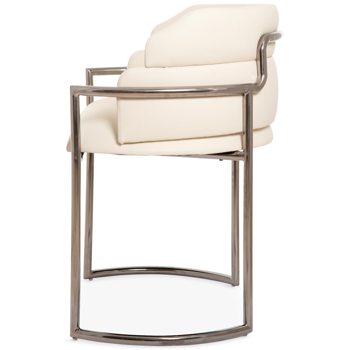 Buenos Aires Dining Chair in Blackened Chrome - ModShop1.com