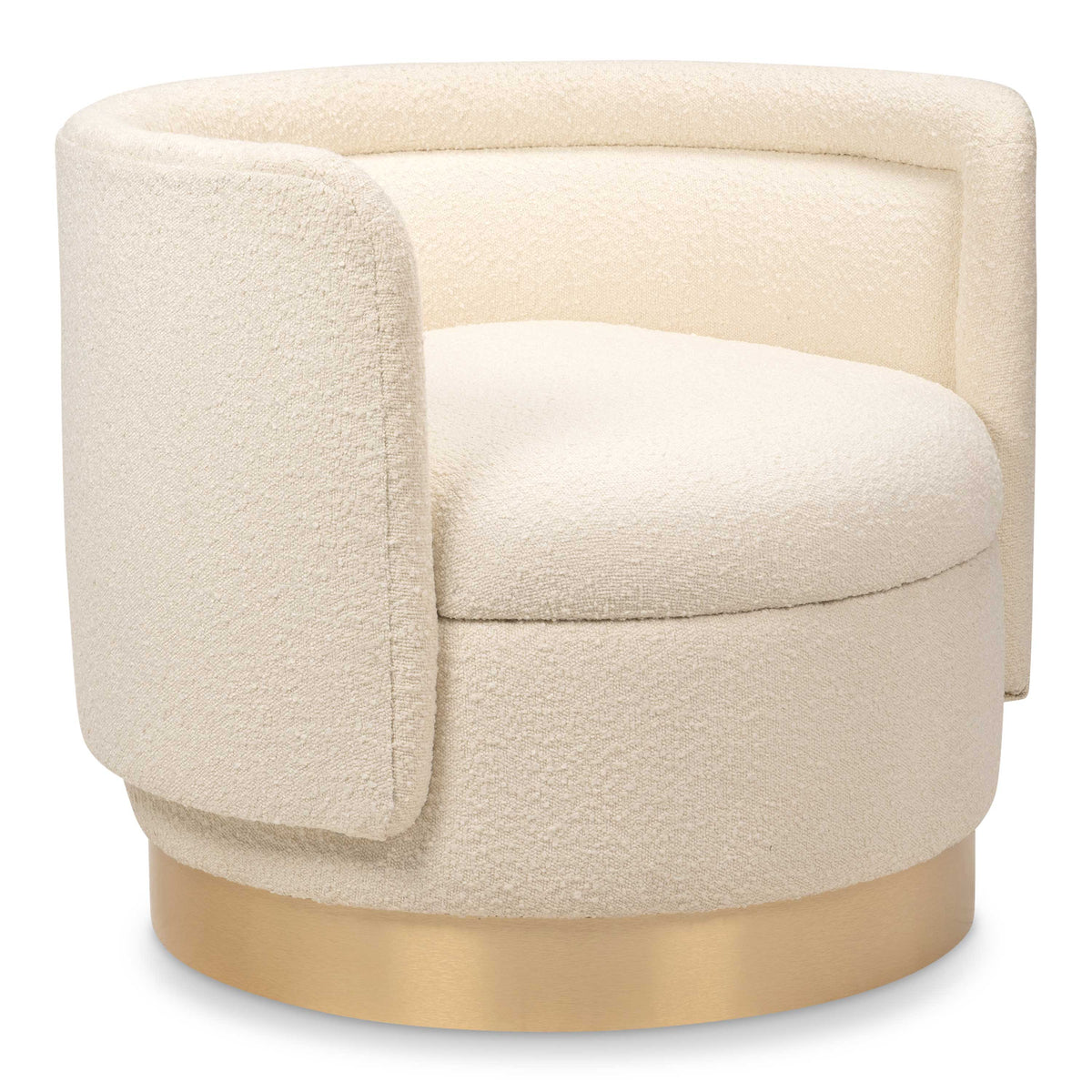 Chubby 2 Occasional Chair in Off-White Boucle