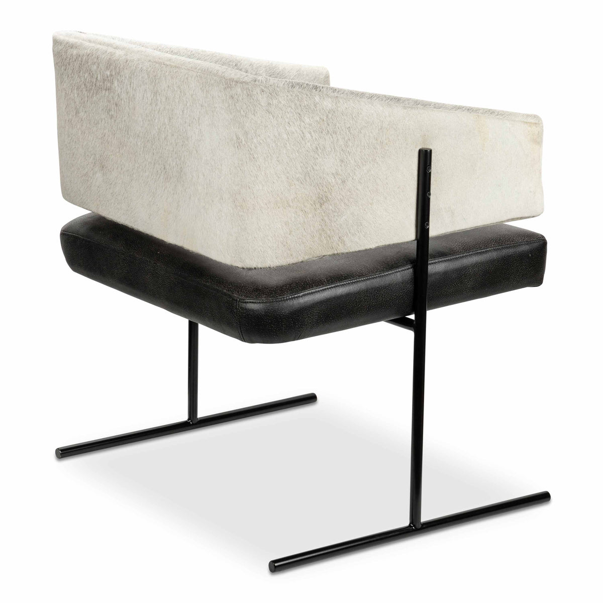 Copenhagen Dining Chair in Cowhide and Leather Mix