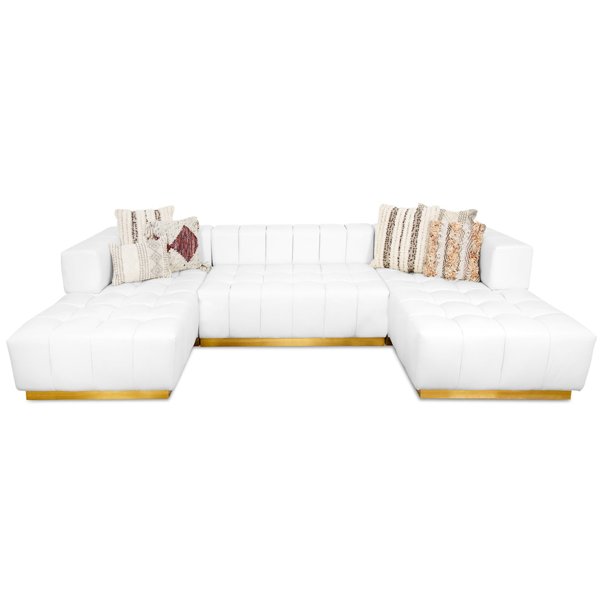 Delano Modular Sectional in Faux Leather - ModShop1.com