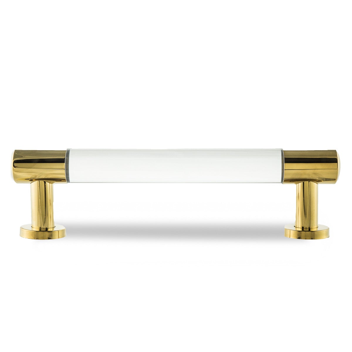 Double XL Lucite Pull with Brass Ends - ModShop1.com