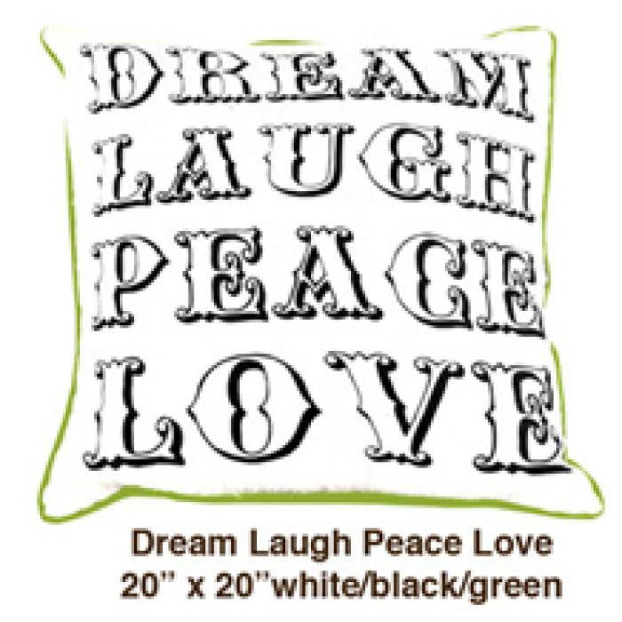 Dream Laugh Peace Love White / Black / Light Blue - ModShop1.com