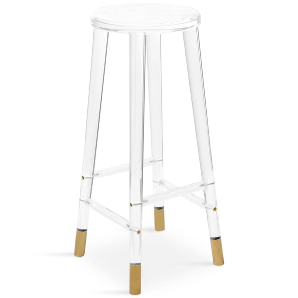 Lucite bar deals stools with backs