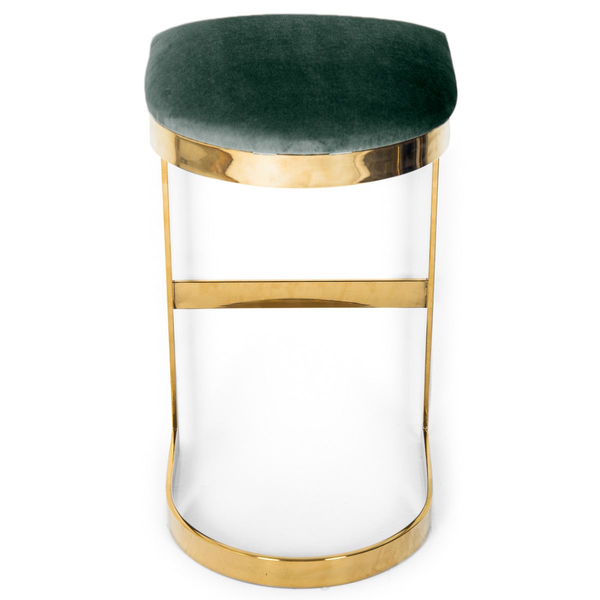 Ibiza Backless Bar and Counter Stool in Velvet - ModShop1.com