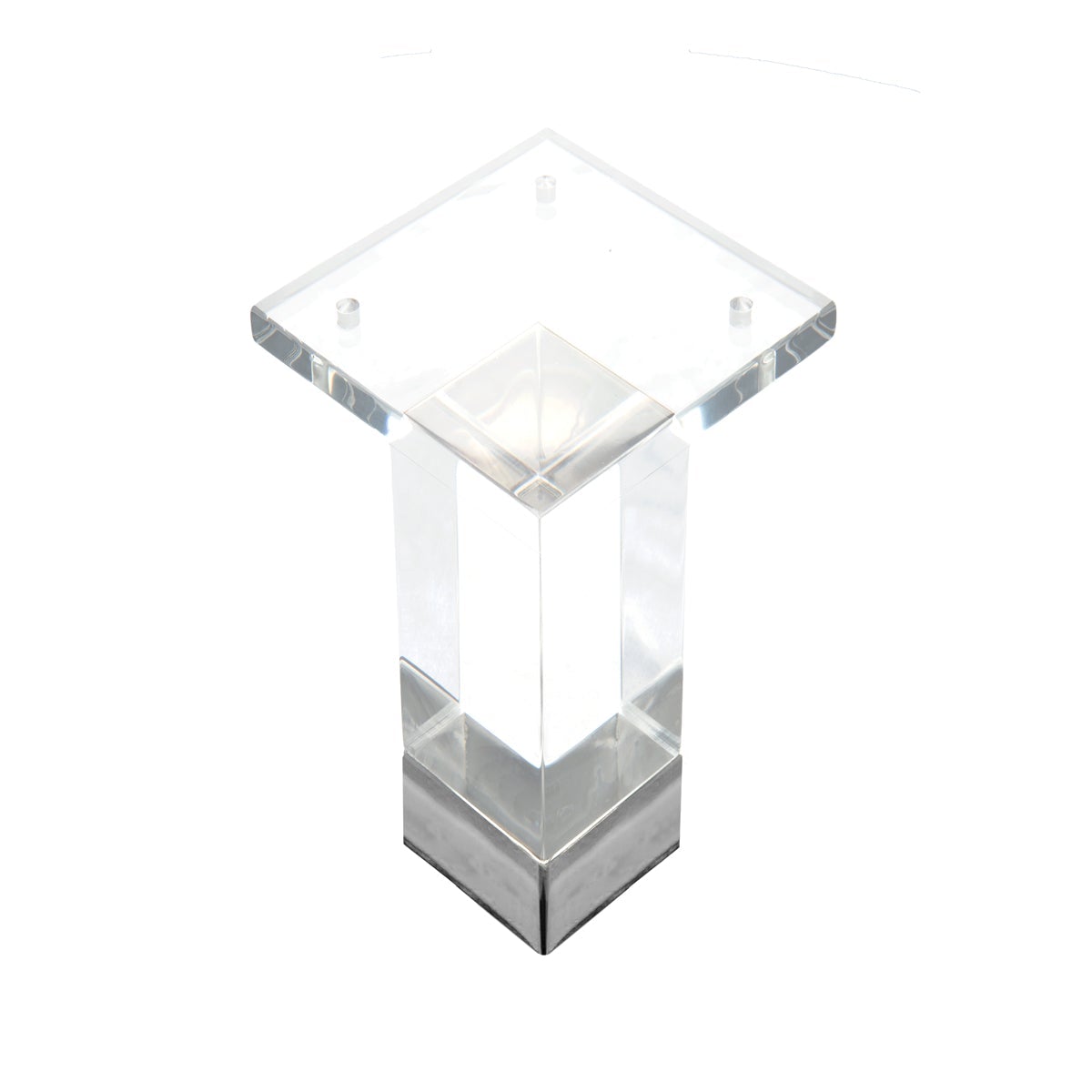 4&quot; Straight Lucite and Metal Leg (Set of 4)