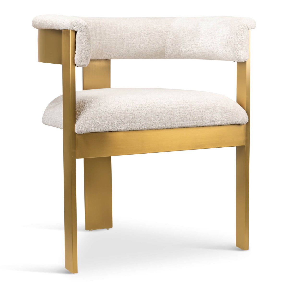 Marseille Dining Chair in Brushed Brass