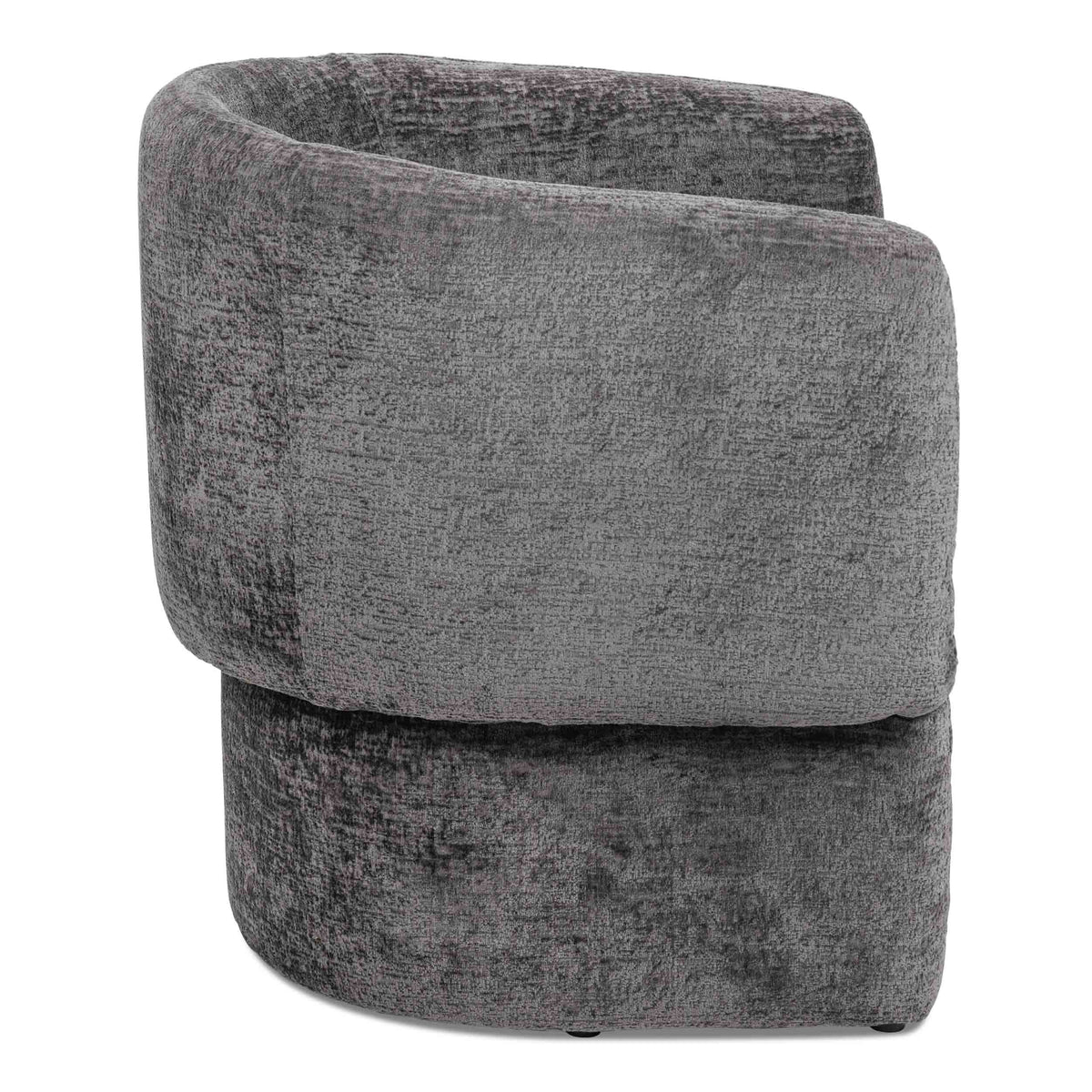 Milan Dining Chair in Charcoal Hammered Velour