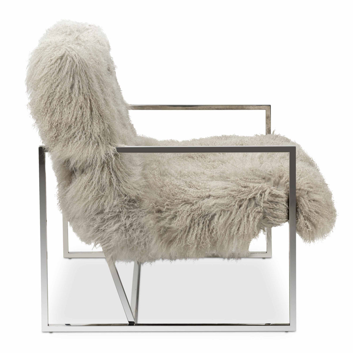 Santorini Chair in Mongolian Fur