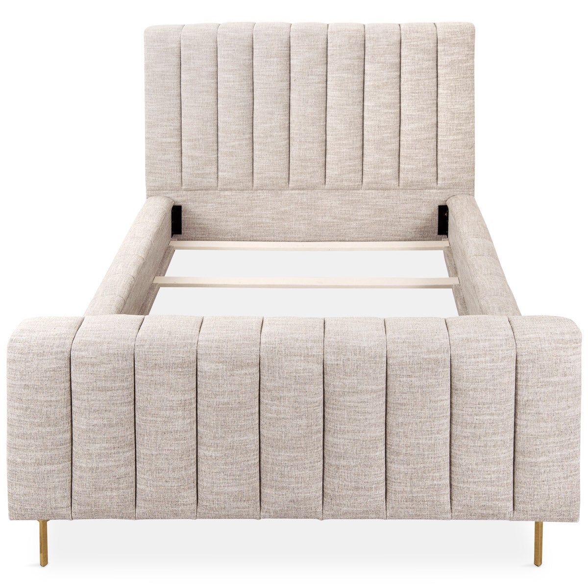 Shoreclub Bed with Footboard in Linen - ModShop1.com