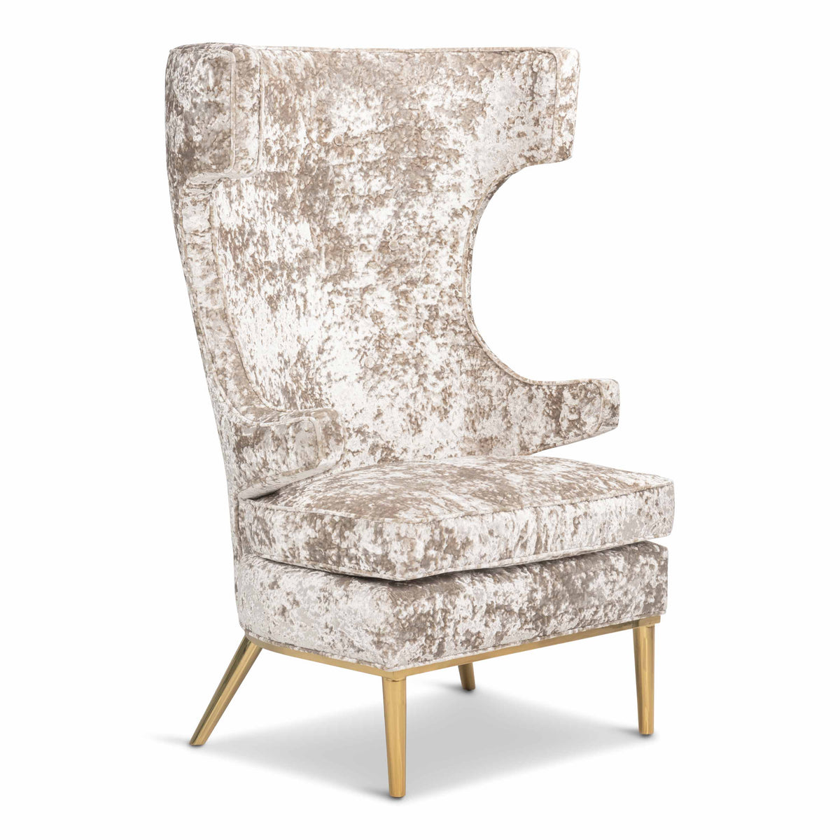 Trousdale Wing Chair in Trend Velvet