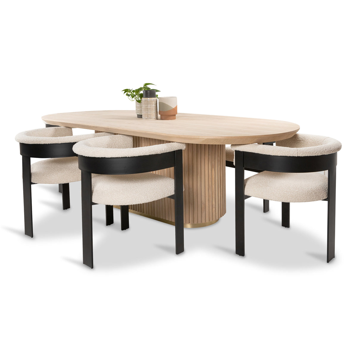 Ubud Oval Dining Table in Ash Wood
