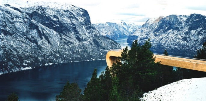 High Above The Sky The Aurland Lookout, Norway