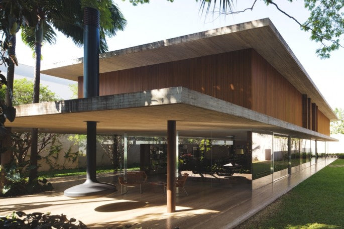 Contemporary Toblerone House, São Paulo