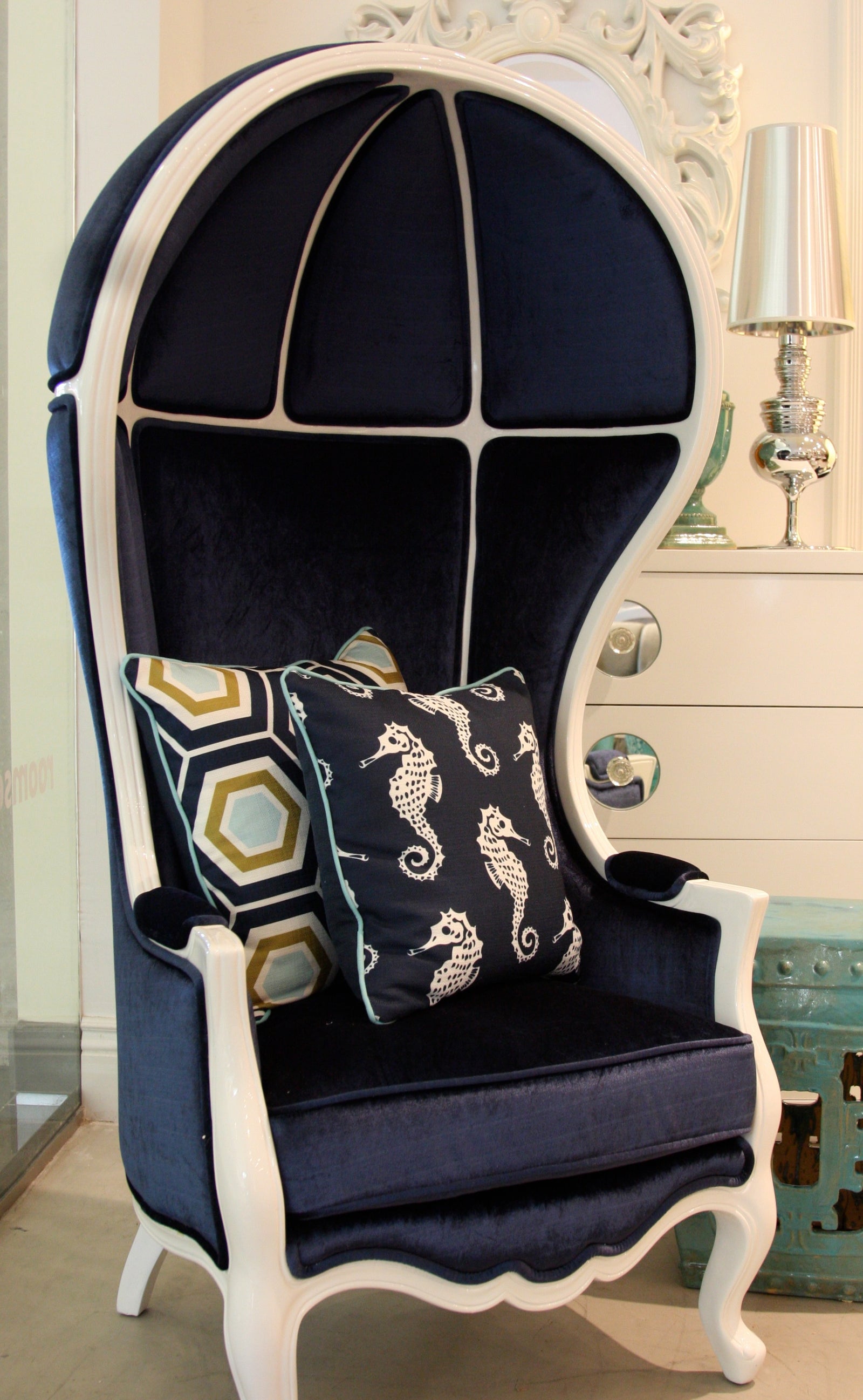 Room Service now has the much sought after Hollywood Regency style Balloon Chairs in stock !!!