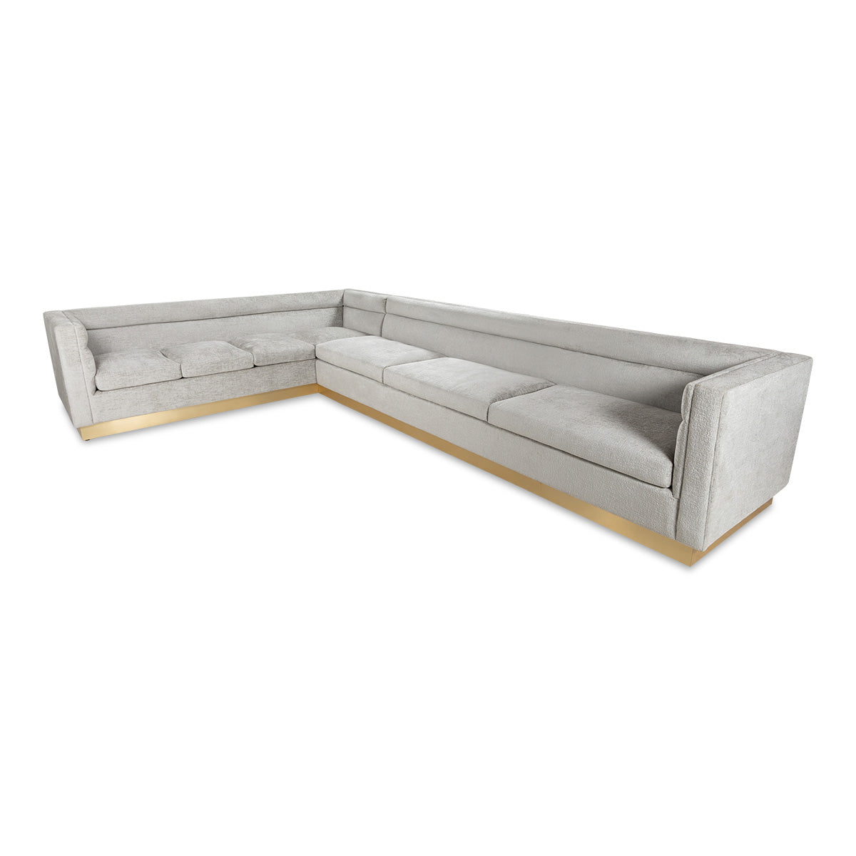 Amalfi Sectional in Light Gray Poodle