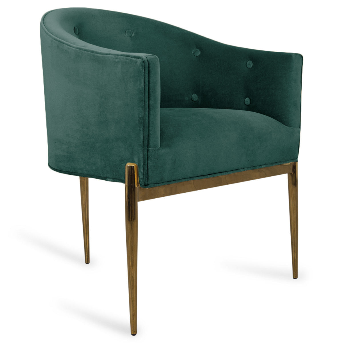 Art Deco Dining Chair in Hunter Green