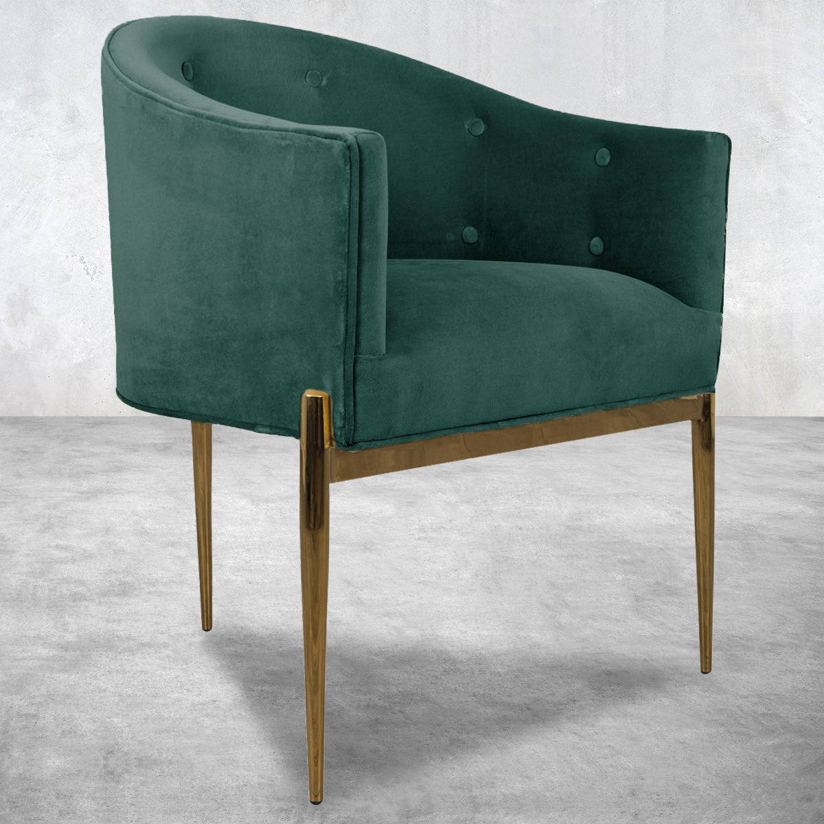 Art Deco Dining Chair in Hunter Green