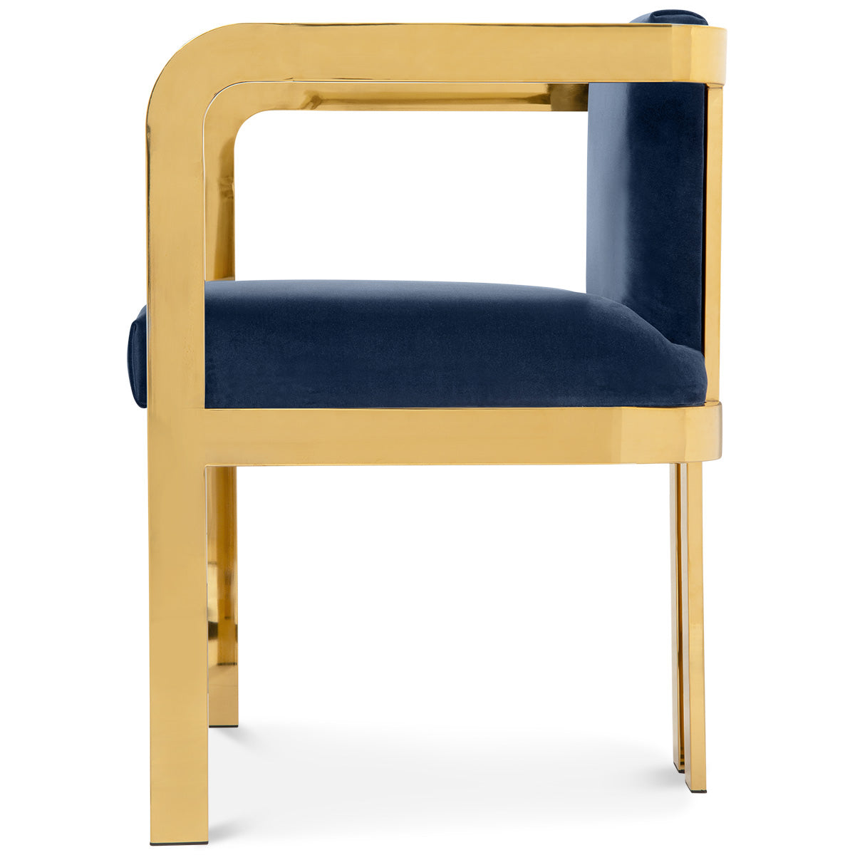 Kingpin Dining Chair in Indigo Blue