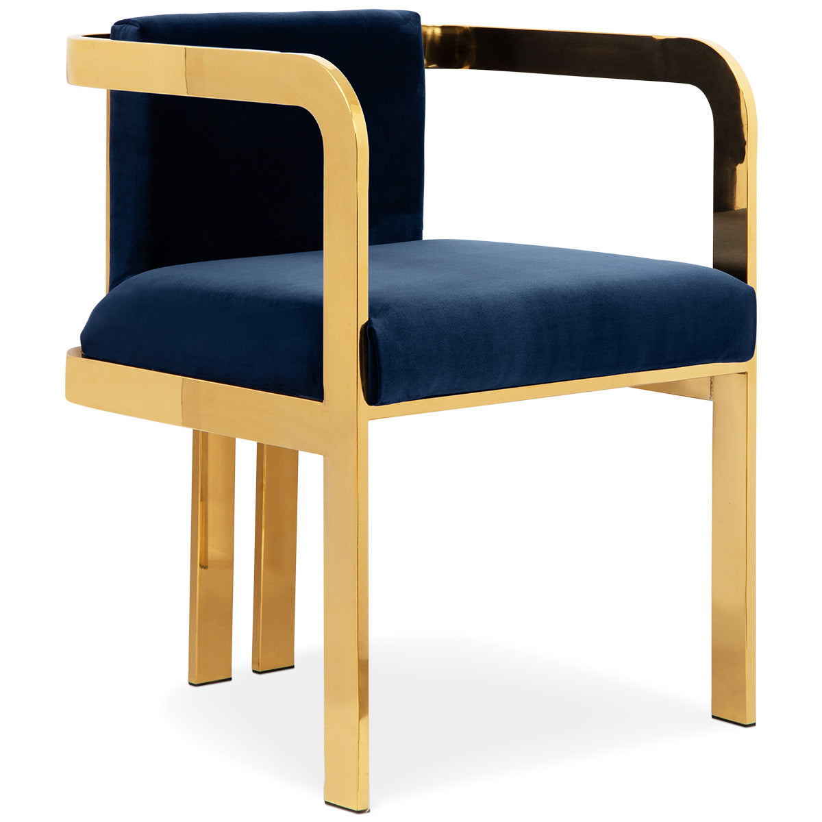Kingpin Dining Chair in Indigo Blue