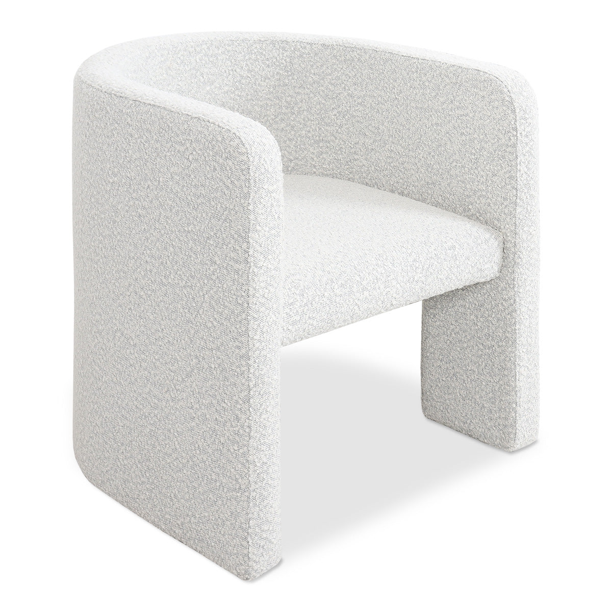 Martinique Chairs in Light Gray Boucle