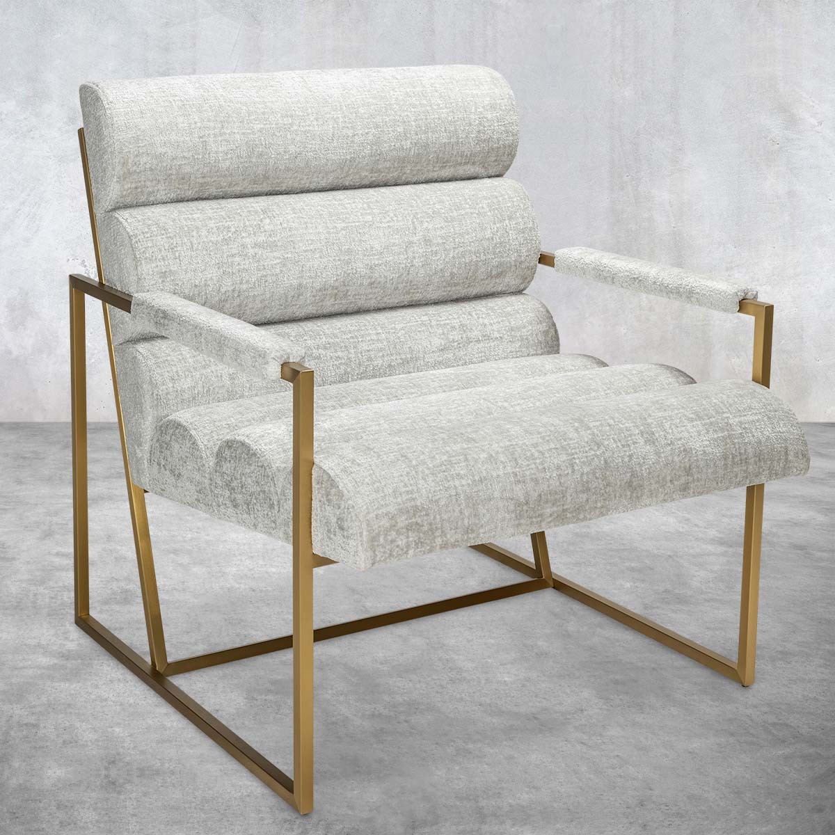 Milos Occasional Chair in Hammered Velour