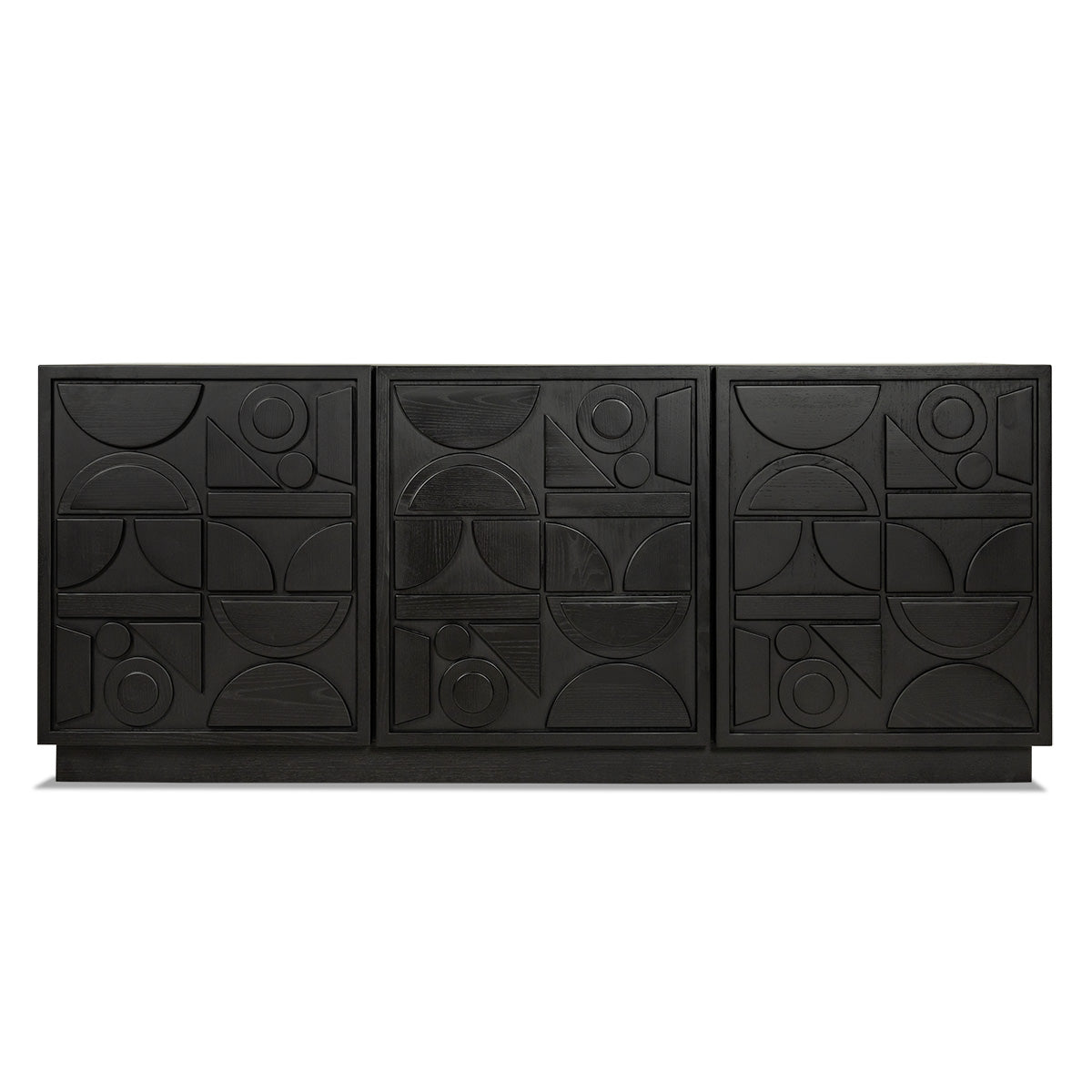 Palmia 3 Door Credenza in Ebony Stained Oak