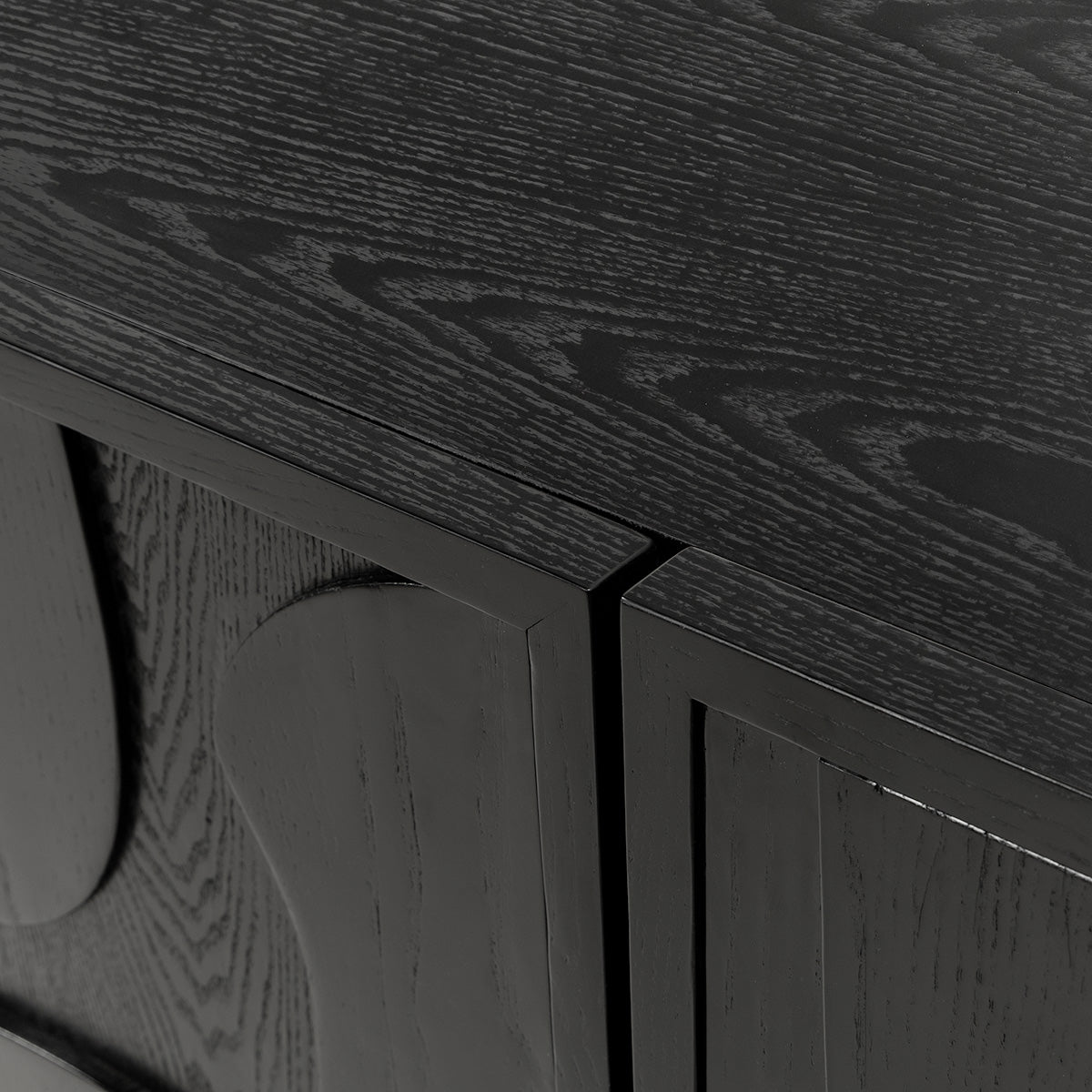 Rio De Janeiro 4 Door Credenza in Ebony Stained Ash