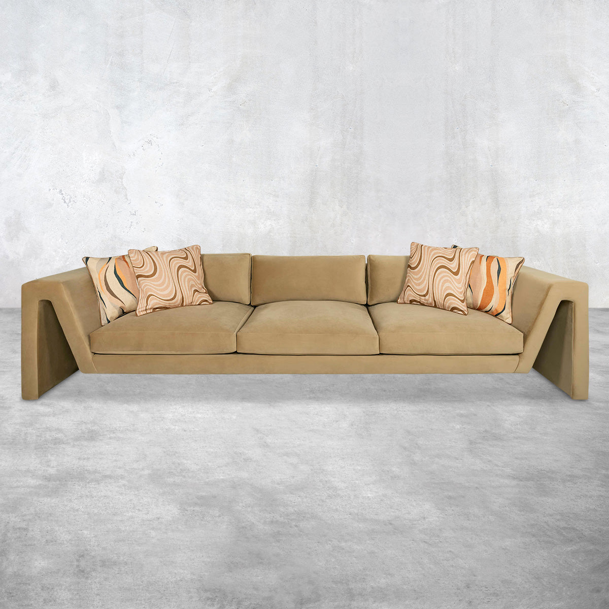 Naples Sofa - Modern Italian Style Velvet Sofa - ModShop