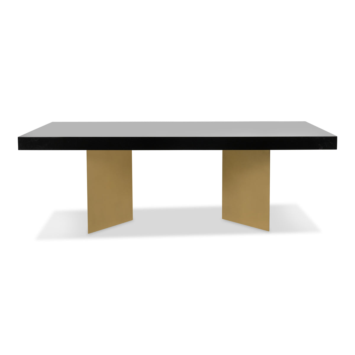 V&#39;s Dining Table in Glossy Black Top