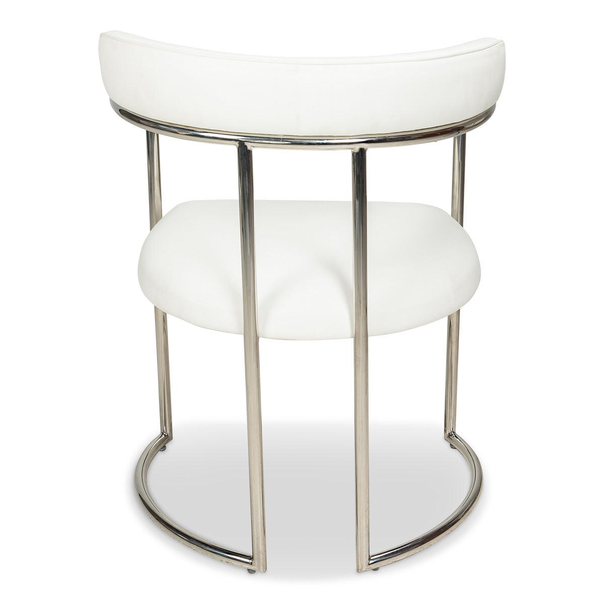Acapulco 2 Dining Chair in White Leather