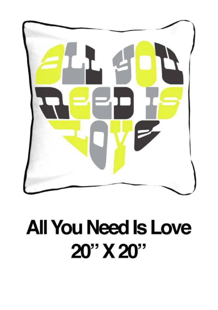 All You Need Is Love Heart Yellow - ModShop1.com