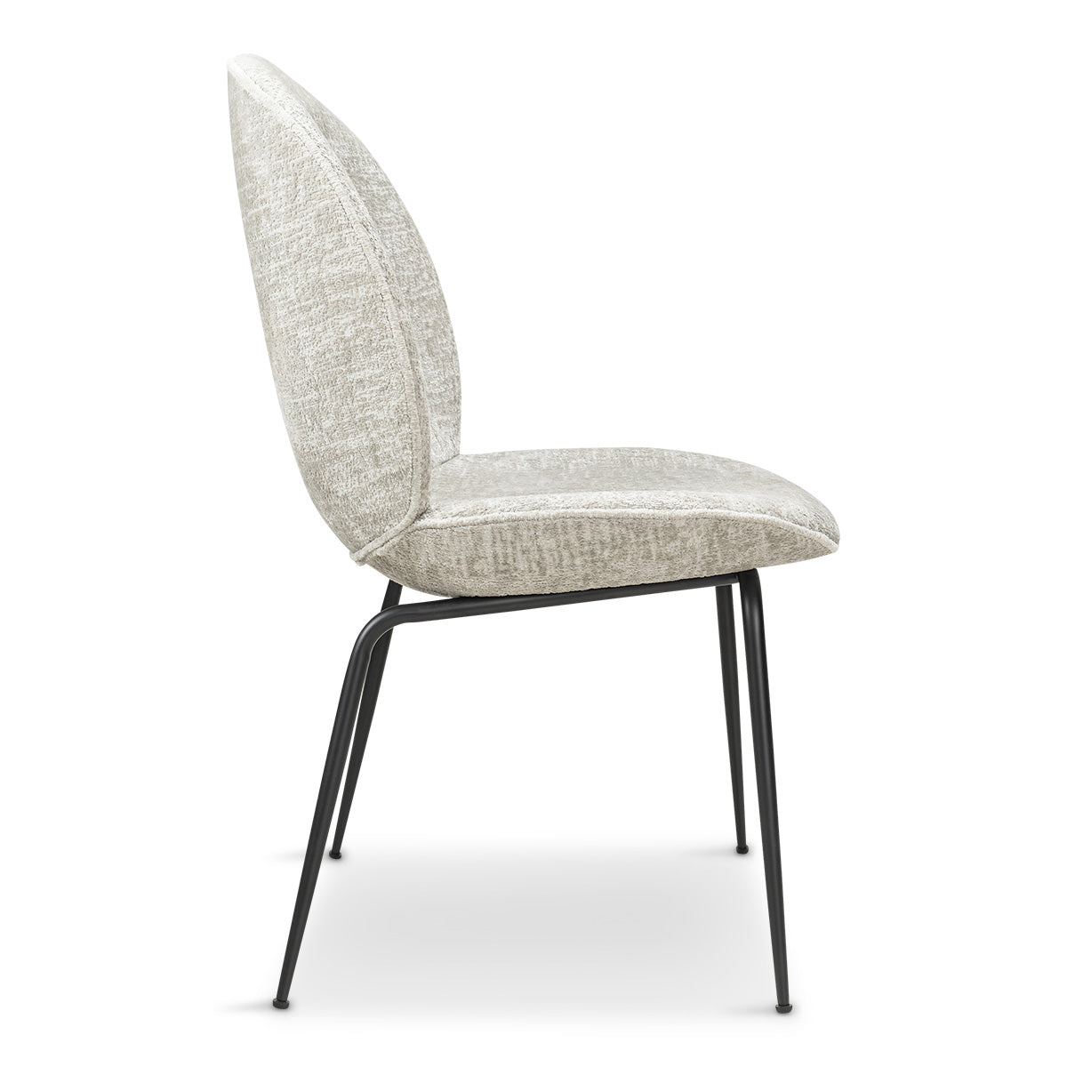 Amalfi Dining Chair in Matte Black Frame