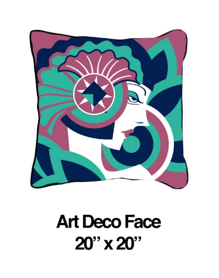 Art Deco Face Lavender - ModShop1.com
