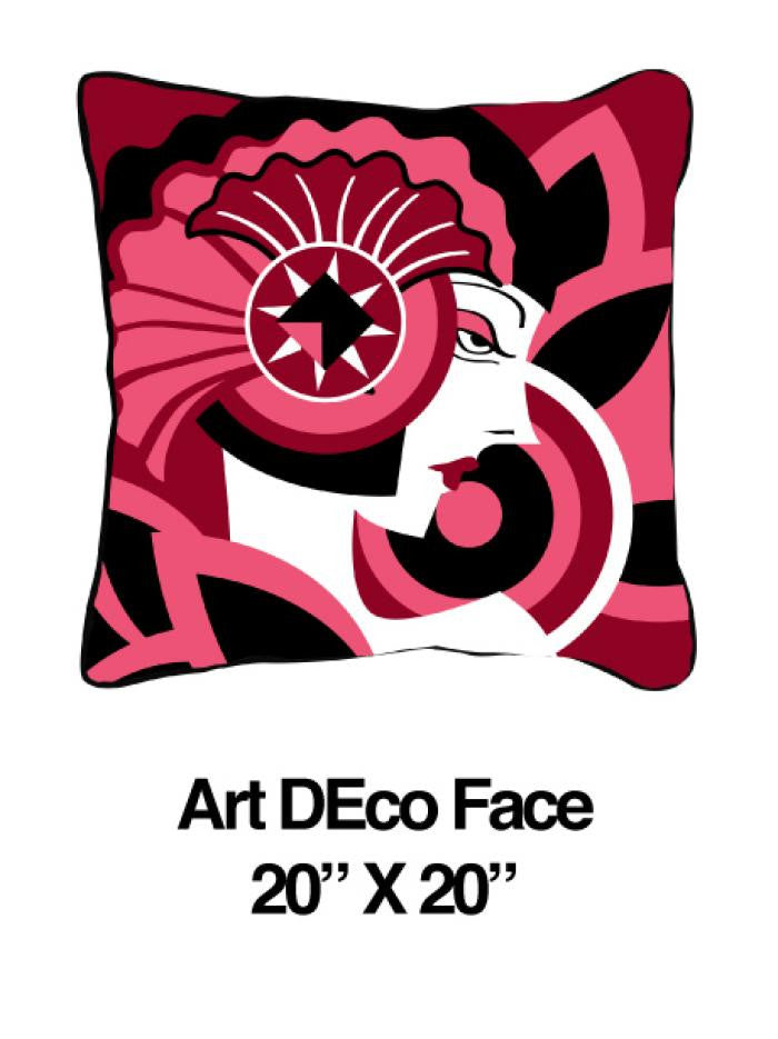 Art Deco Face Pink - ModShop1.com