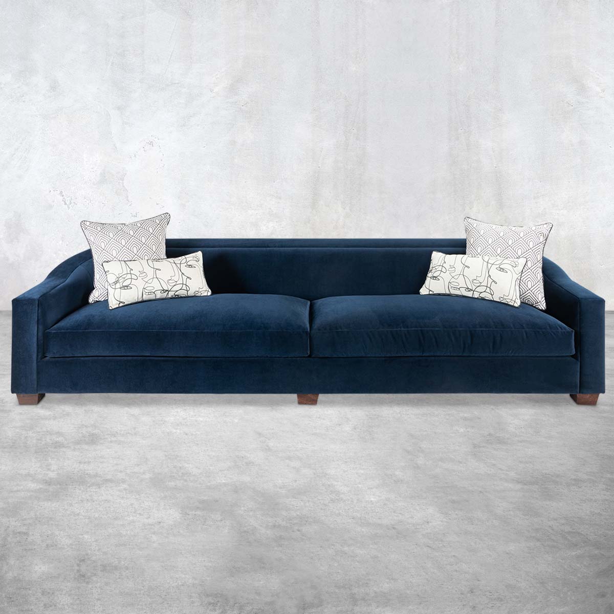 Naples Sofa - Modern Italian Style Velvet Sofa - ModShop