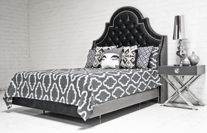 Casablanca Bedding in Charcoal - ModShop1.com