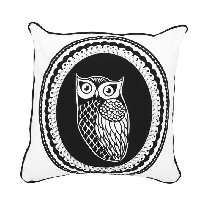 Owl Cameo Black &amp; Oatmeal - ModShop1.com