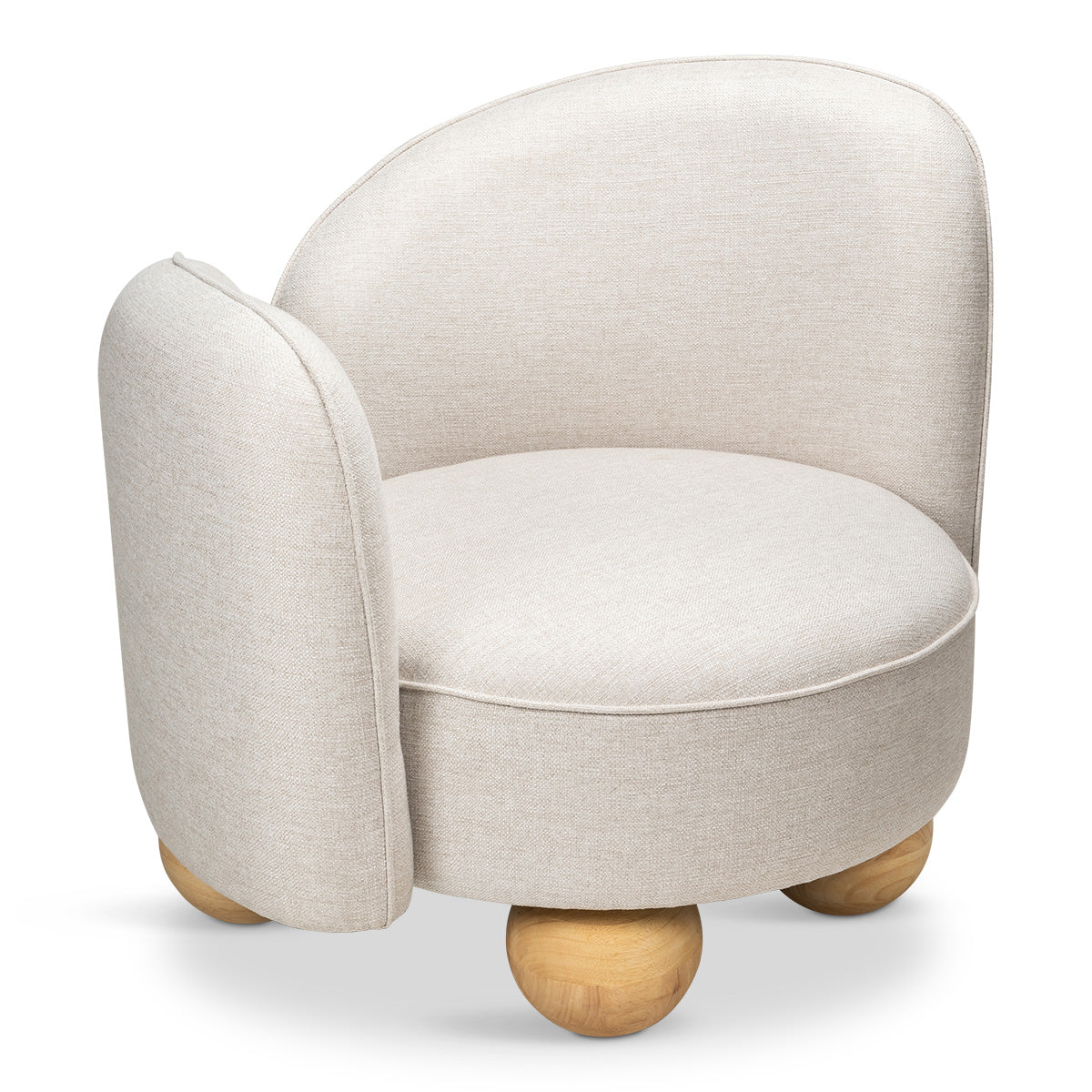Fountainbleau Occasional Chair in Oatmeal Linen