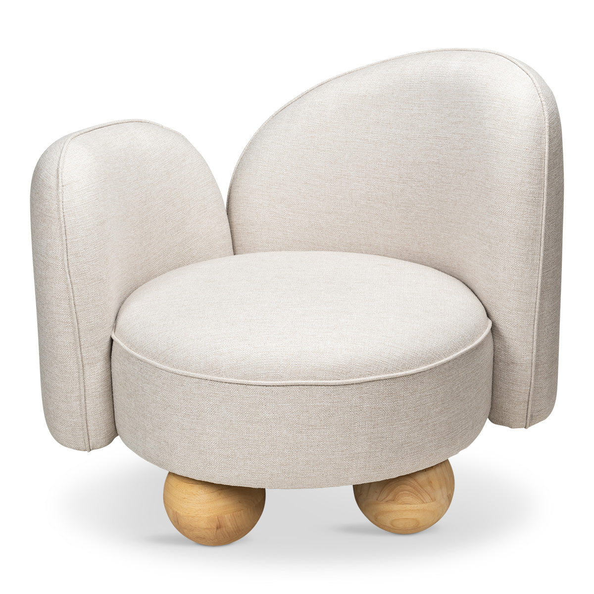 Fountainbleau Occasional Chair in Oatmeal Linen