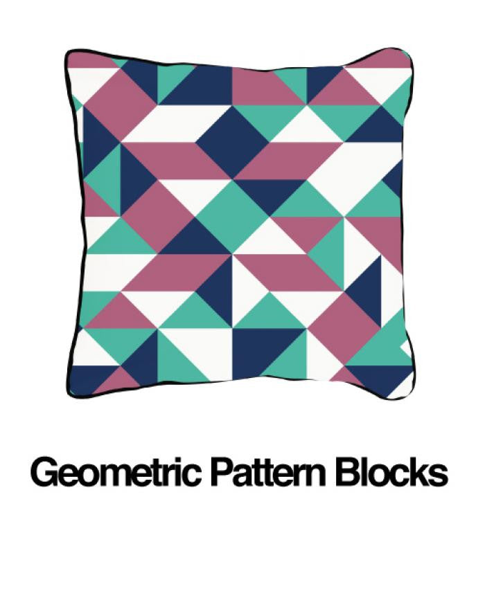 Geometric Blocks Lavender - ModShop1.com