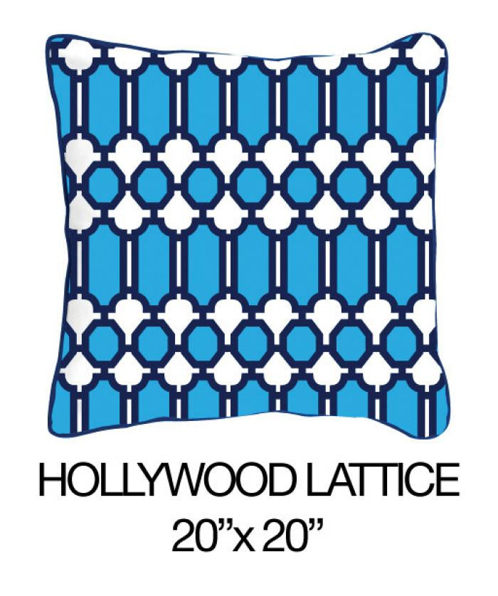 Hollywood Lattice Blue - ModShop1.com
