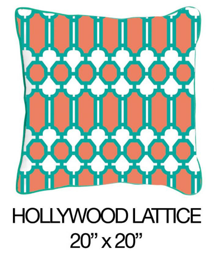 Hollywood Lattice Orange/Green - ModShop1.com