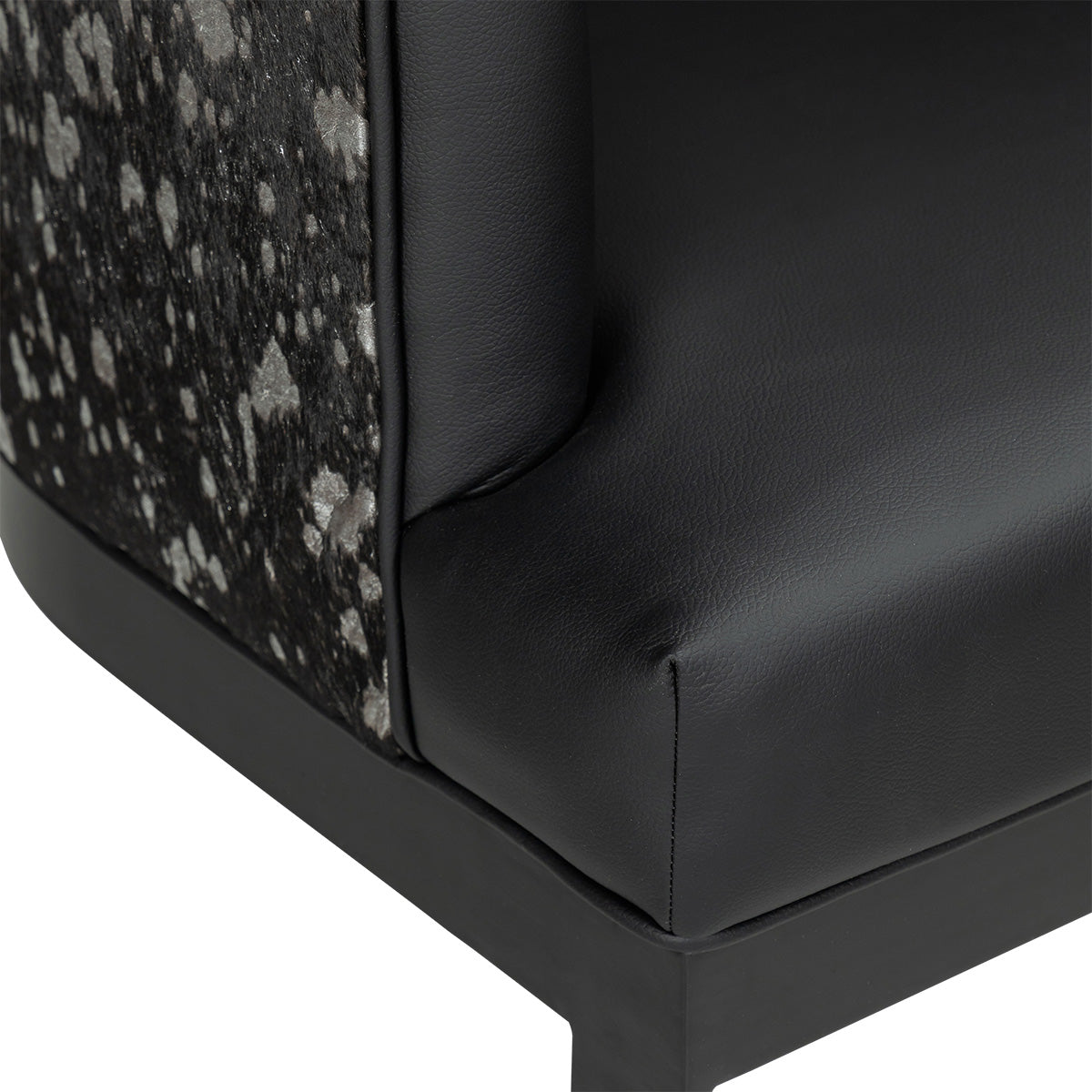 Ibiza Bar and Counter Stool with Dual Fabric and Matte Black Frame