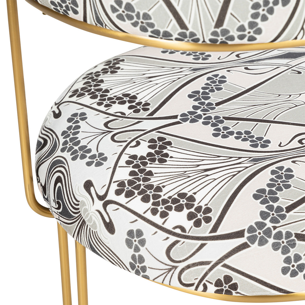 Puerto Vallarta Counter Stool with Liberty Fabric Imported From London