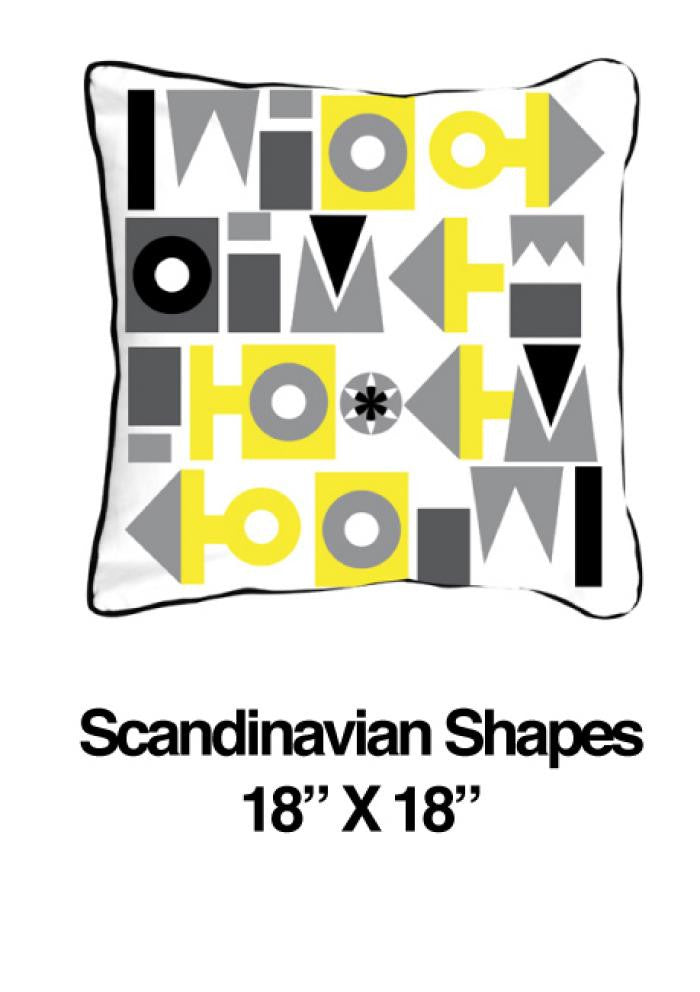 Scandinavian Shapes Yellow - ModShop1.com